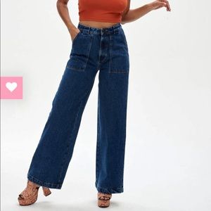 Lucy and Yak Delores Wide Leg Jeans
